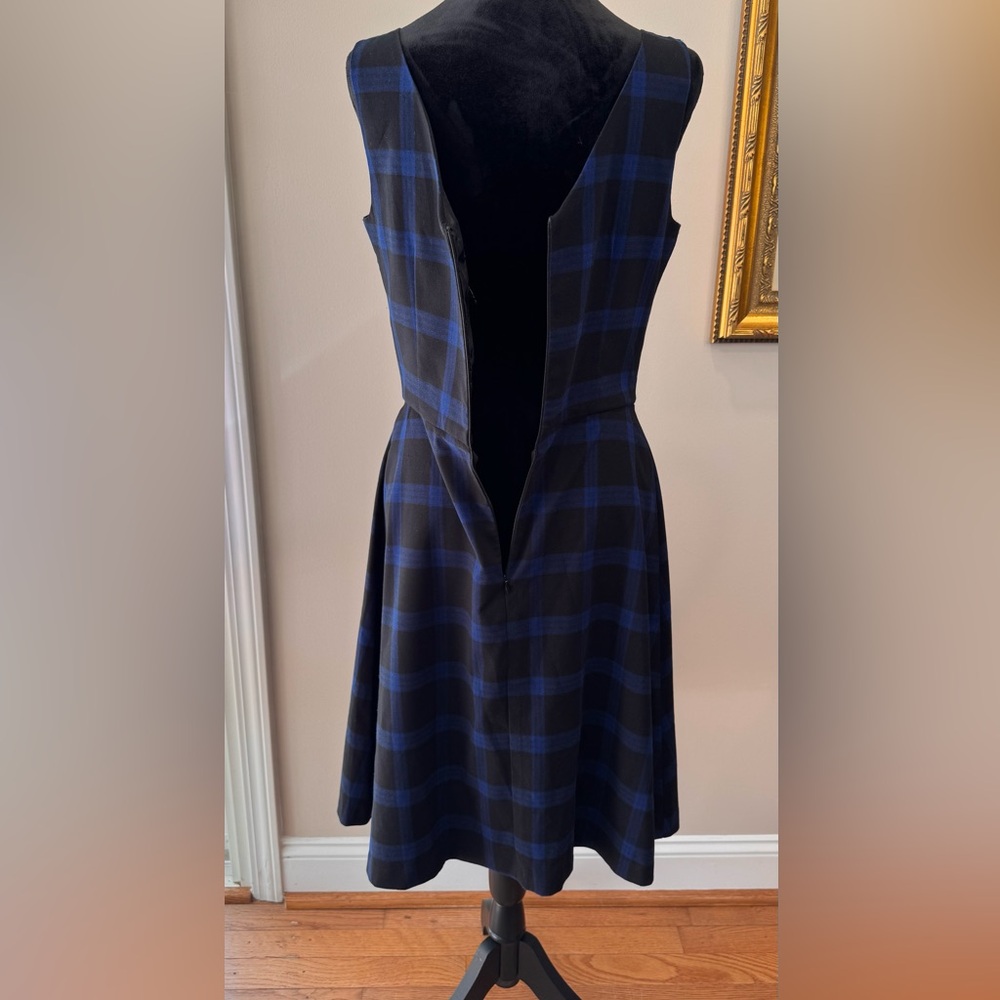 APNY preppy v-neck jumper sleeveless dress Y2K size 10 fully lined‎ zip up - Picture 5 of 15